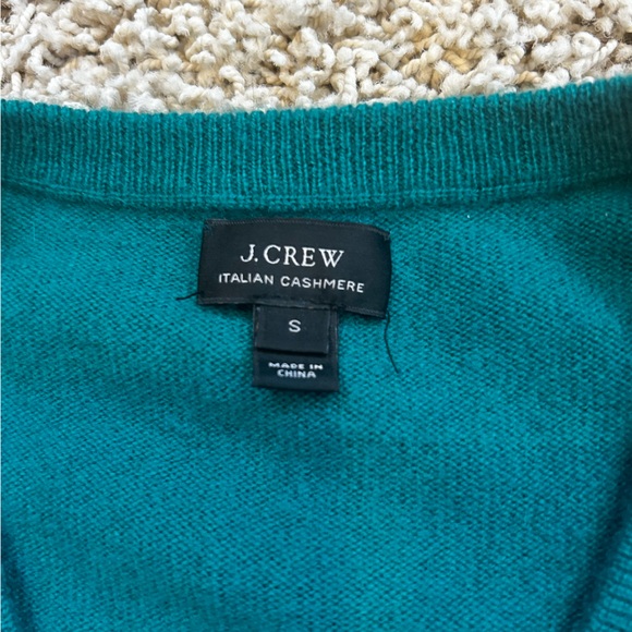Jcrew Men’s Sweater, Italian, cashmere, size small,  green - Picture 2 of 3